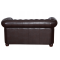 Sofa/ kanapa Chesterfield York Pikowana Czarna Dwuosobowa - 3